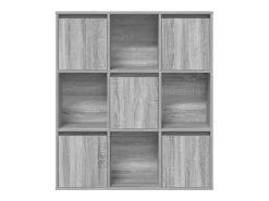 Estantería de madera de ingeniería gris sonoma 89x24x101,5 cm