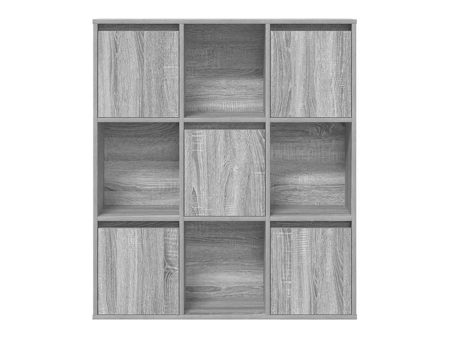 Estantería de madera de ingeniería gris sonoma 89x24x101,5 cm