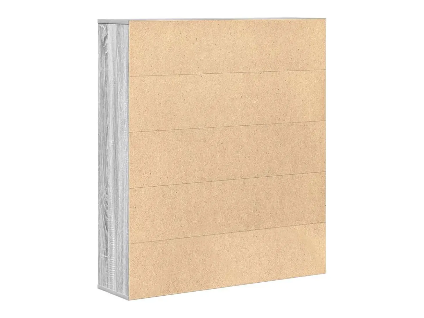 Estantería de madera de ingeniería gris sonoma 89x24x101,5 cm