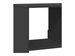 Estantería de madera de ingeniería negra 100x33x125,5 cm
