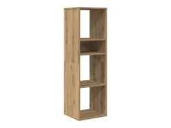 Estantería de madera ingeniería roble artisan 34x31x112 cm