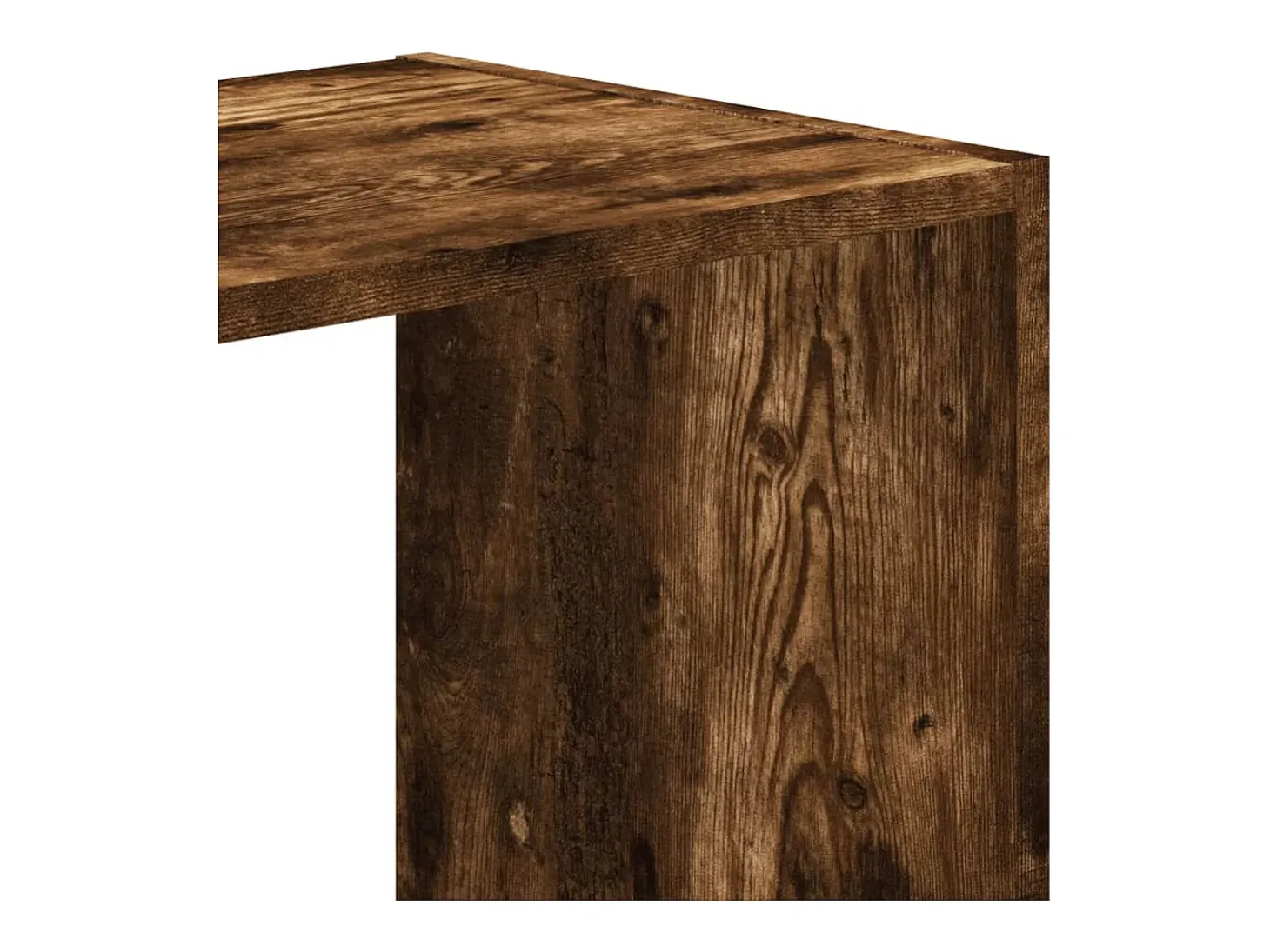 Estantería de madera ingeniería roble ahumado 68,5x32x68,5 cm