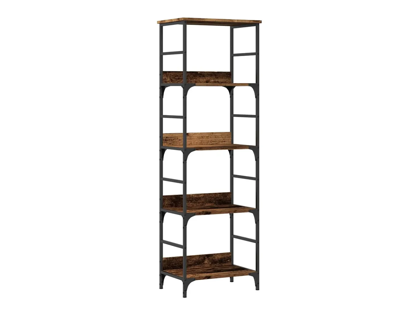 Estantería de madera ingeniería madera envejecida 50x33x153 cm