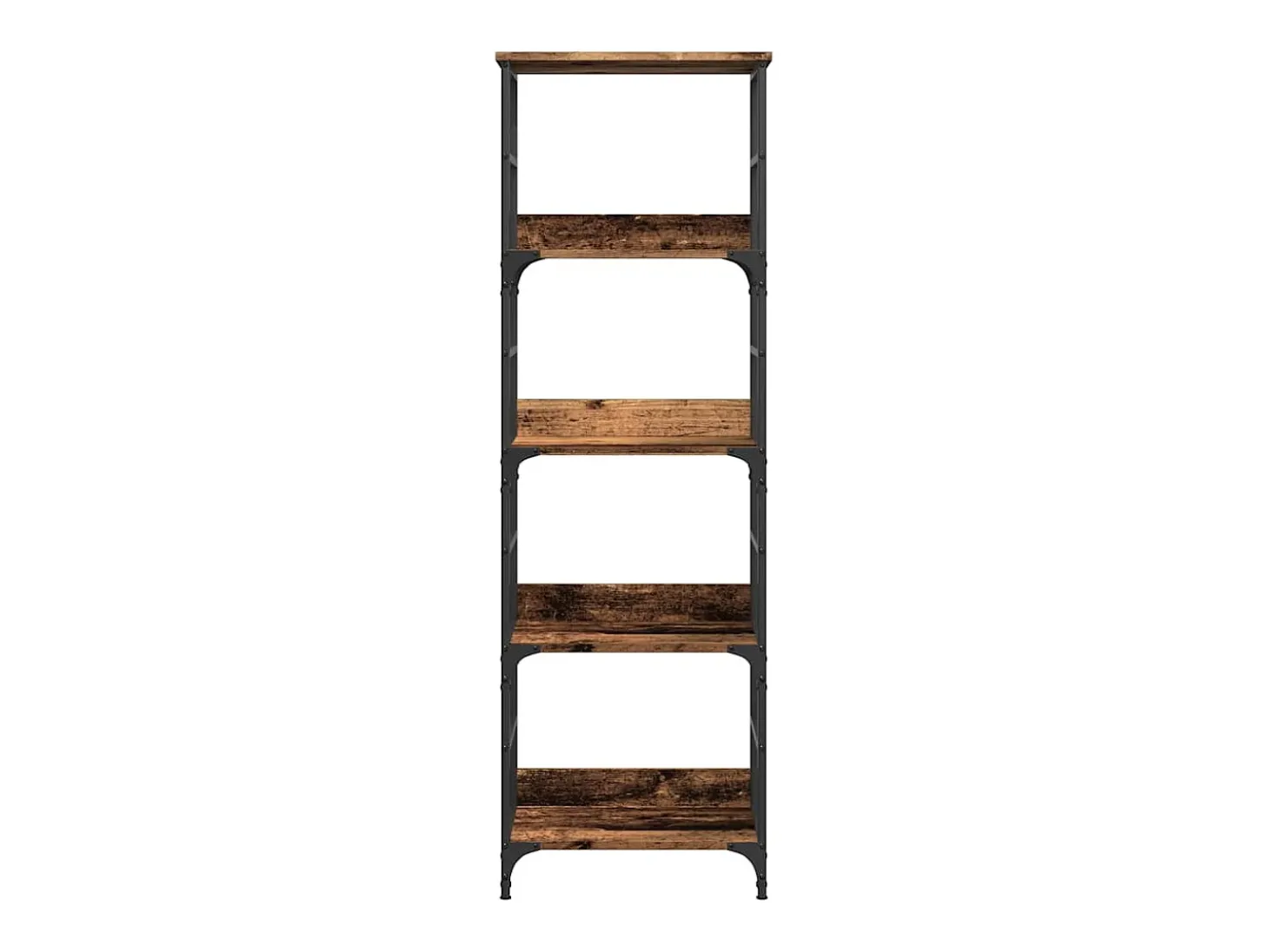 Estantería de madera ingeniería madera envejecida 50x33x153 cm