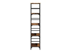 Estantería de madera ingeniería madera envejecida 50x33x153 cm