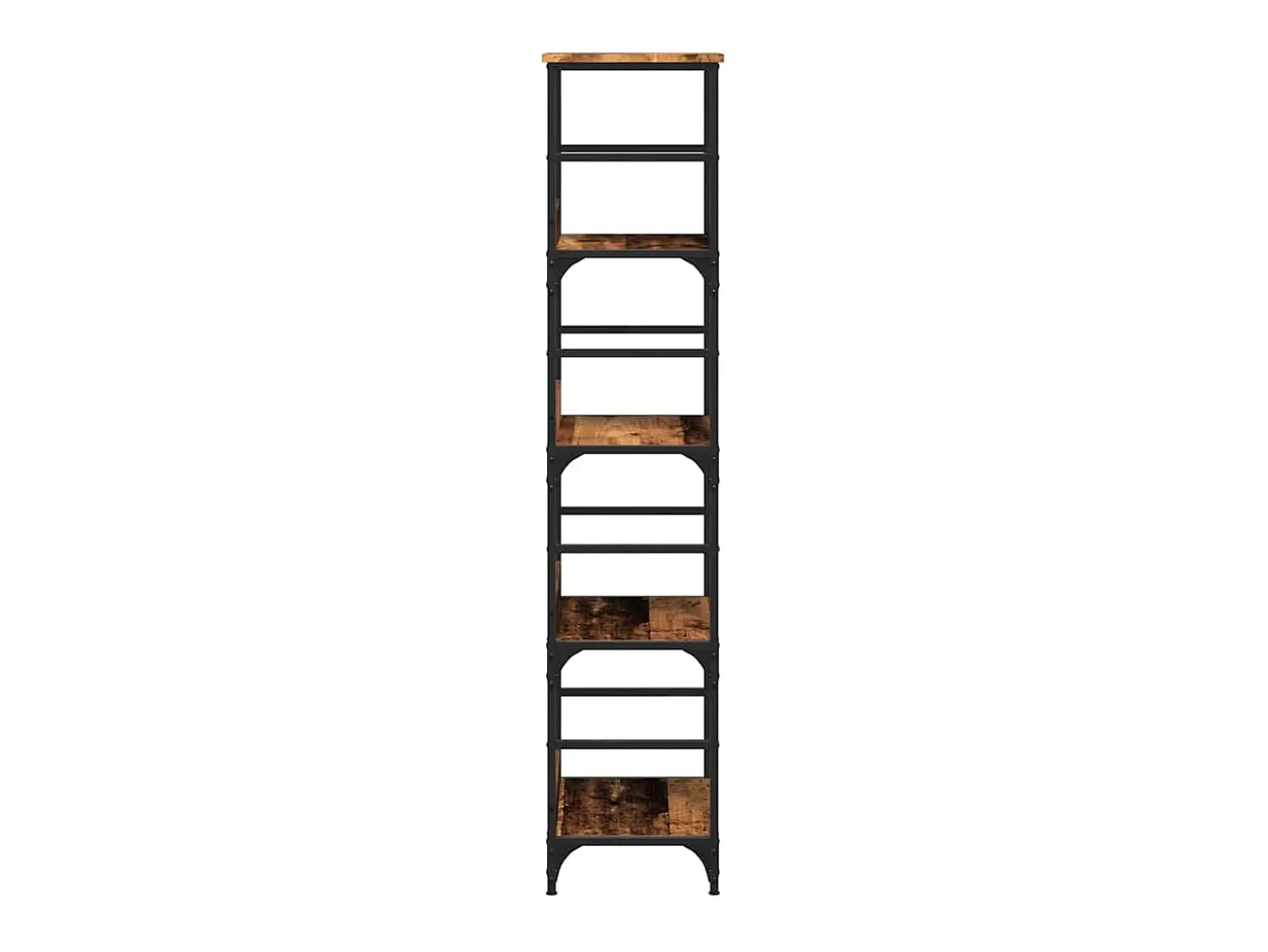 Estantería de madera ingeniería madera envejecida 50x33x153 cm