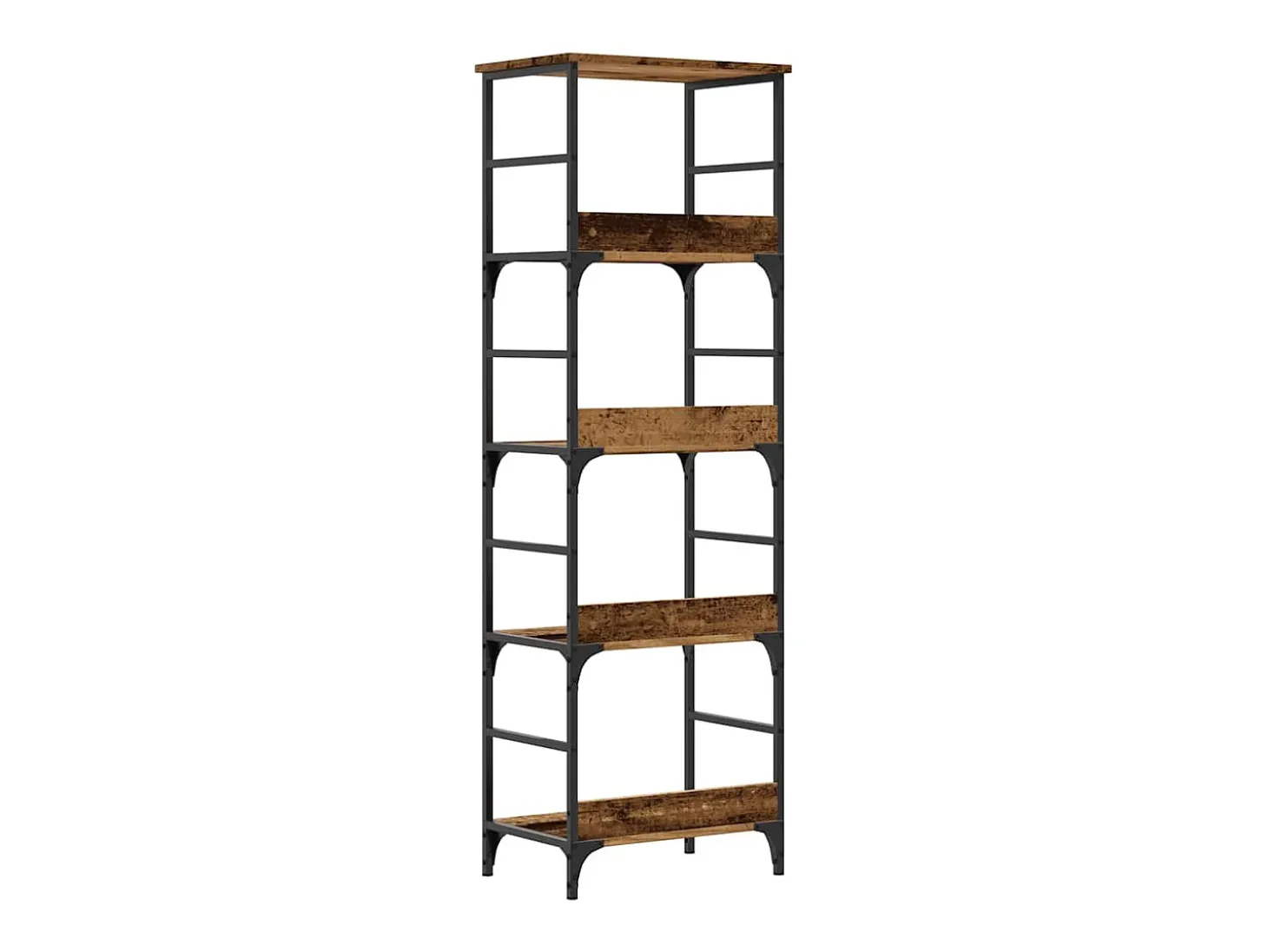 Estantería de madera ingeniería madera envejecida 50x33x153 cm