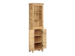 Estantería de madera maciza de mango 50x30x180 cm