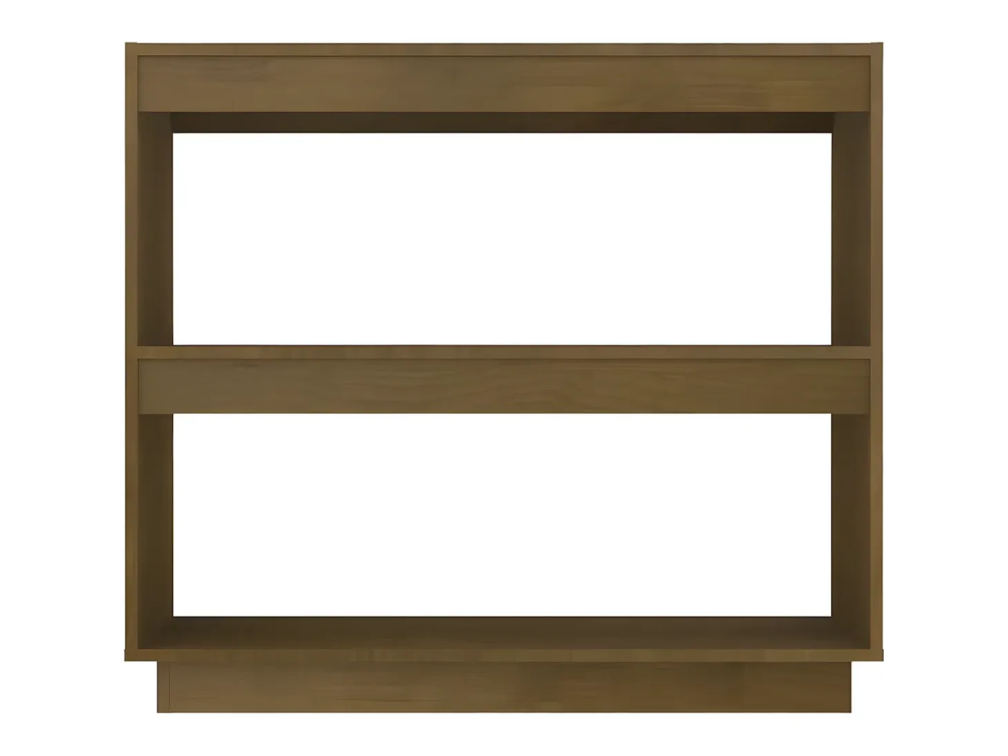 Estantería de madera maciza de pino marrón miel 80x35x71 cm