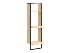 Estantería de pared 3 niveles madera roble Sonoma 30x25x100 cm ES73176