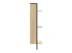 Estantería de pared 3 niveles madera roble Sonoma 30x25x100 cm ES73176