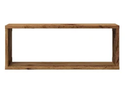 Estantería de pared cúbica 2 piezas madera vieja 60x15x23 cm