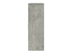 Estantería de pared con 8 compartimentos gris hormigón ES660751