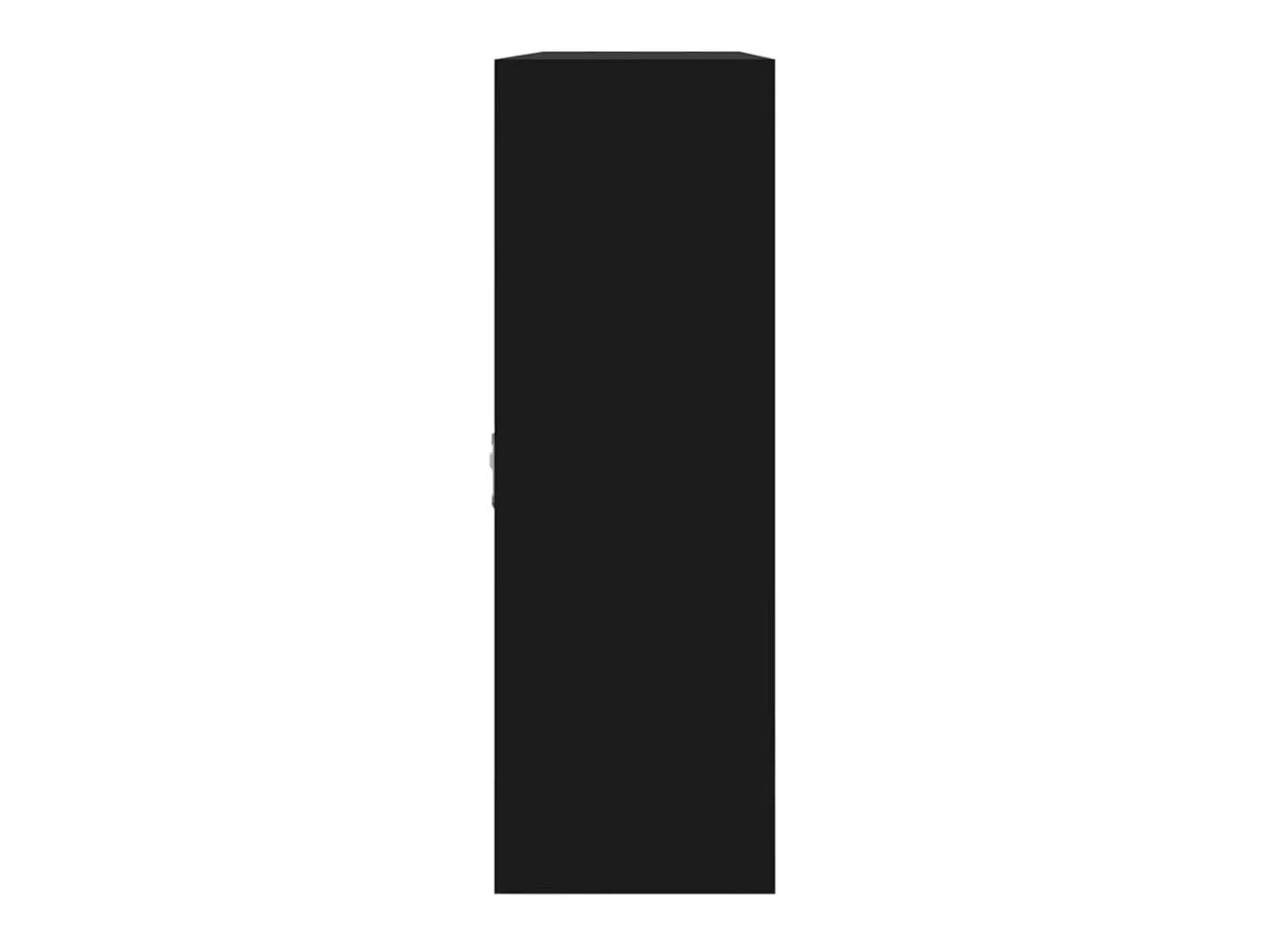 Estantería de pared con 8 compartimentos negro ES25798