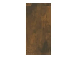 Estantería de pared cubo 4 piezas Roble ahumado 100x15x30 cm