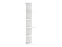 Estantería de pared de esquina madera blanca 36,5x36,5x140 cm ES106340