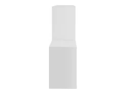 Estantería de pared madera contrachapada blanco 100x18x53 cm