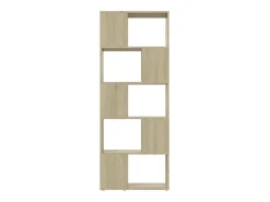 Estantería divisor de espacios aglomerado Sonoma 60x24x155 cm