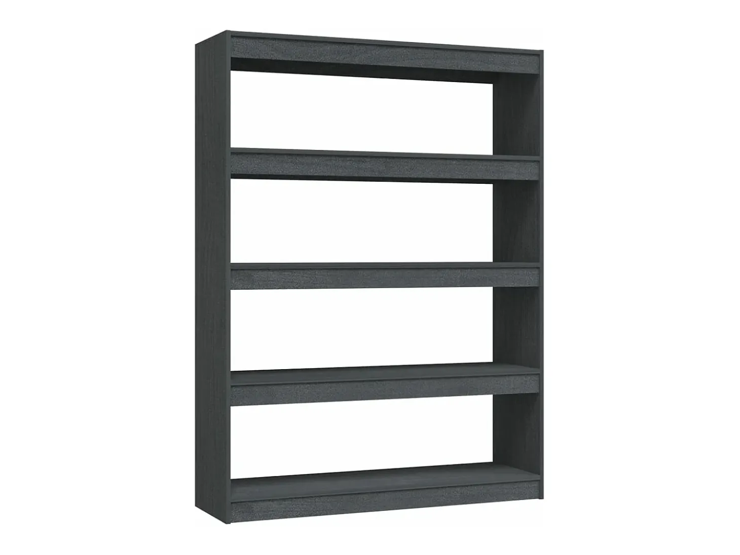 Estantería divisor de espacios madera pino gris 100x30x135,5cm