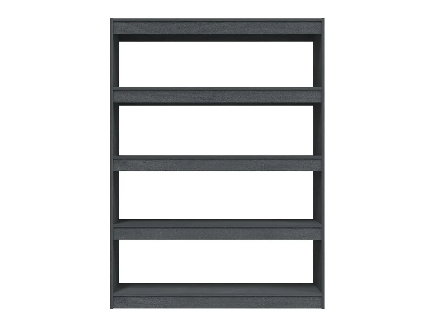 Estantería divisor de espacios madera pino gris 100x30x135,5cm