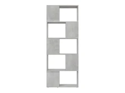 Estantería divisor de espacios gris hormigón 60x24x155 cm