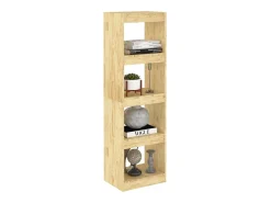Estantería divisor espacios madera maciza pino 40x30x135,5 cm