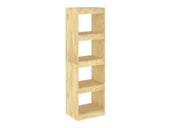 Estantería divisor espacios madera maciza pino 40x30x135,5 cm