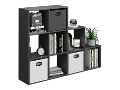 Estantería escalonada antracita 142.4x29x107.8