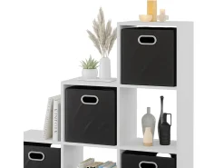 Estantería escalonada blanco 107.2x29x107.8