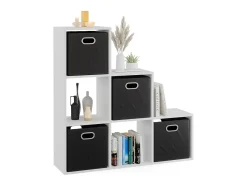 Estantería escalonada blanco 107.2x29x107.8