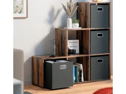 Estantería escalonada madera antigua 107.2x29x107.8