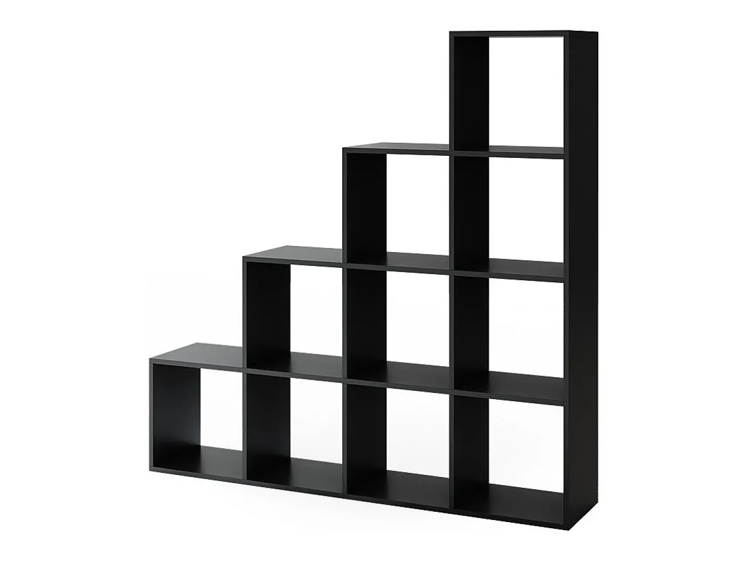 Estantería escalonada negro 142.5x29x140