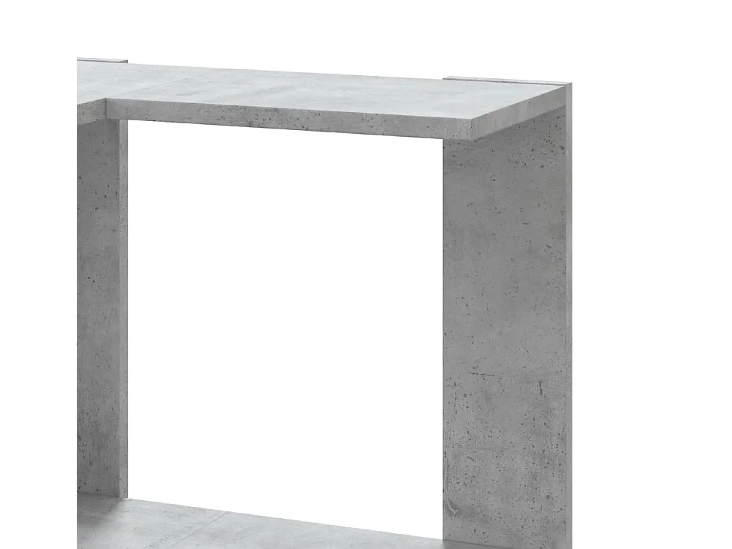 Estantería esquina 5 niveles madera gris hormigón 50x50x179 cm