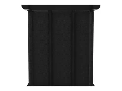 Estantería expositora 6 cubos y cajas Negro 103x30x72,5 cm Tela