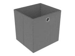 Estantería expositora 6 cubos y cajas Negro 103x30x72,5 cm Tela