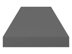 Estantería flotante de pared 4 piezas Gris Brillo 80x23,5x3,8 cm MDF