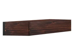 Estantería Flotante de Pared de Madera para Chimenea SucceBuy, 122 cm, Marrón