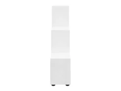 Estantería forma de escalera madera contrachapada blanco brillo
