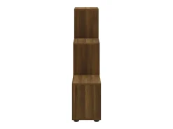 Estantería forma de escalera madera contrachapada roble marrón