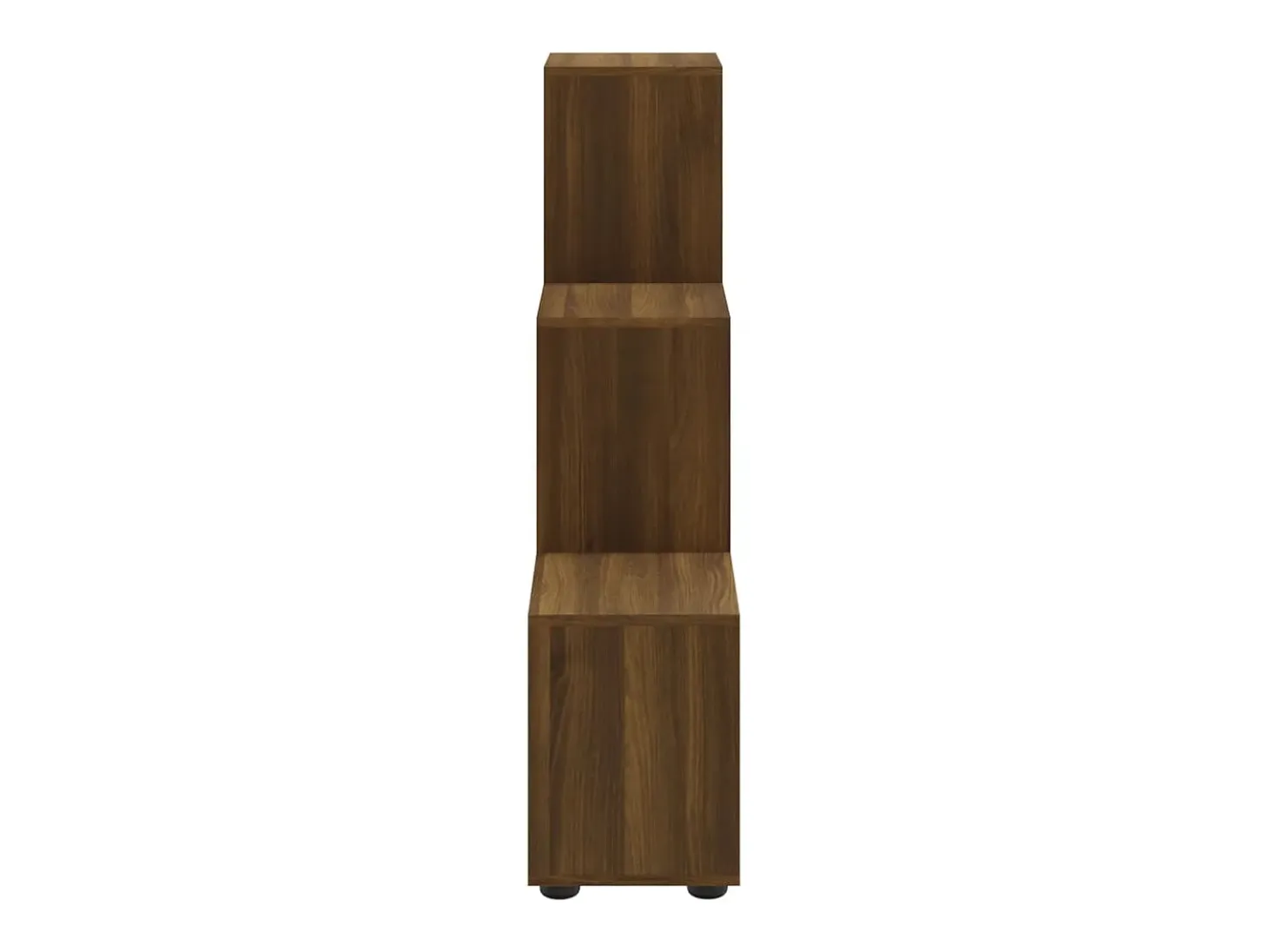 Estantería forma de escalera madera contrachapada roble marrón