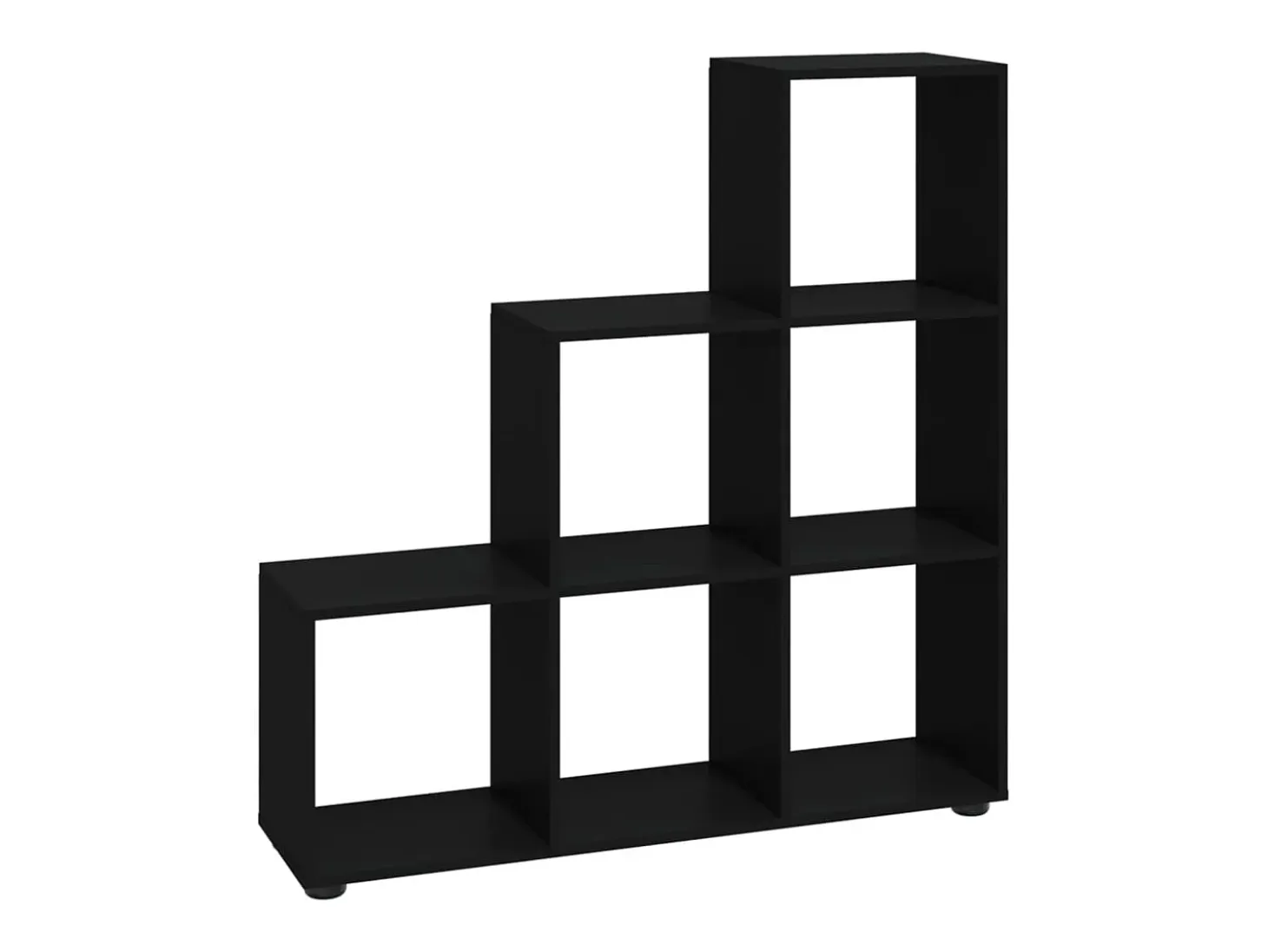 Estantería forma de escalera madera contrachapada negro