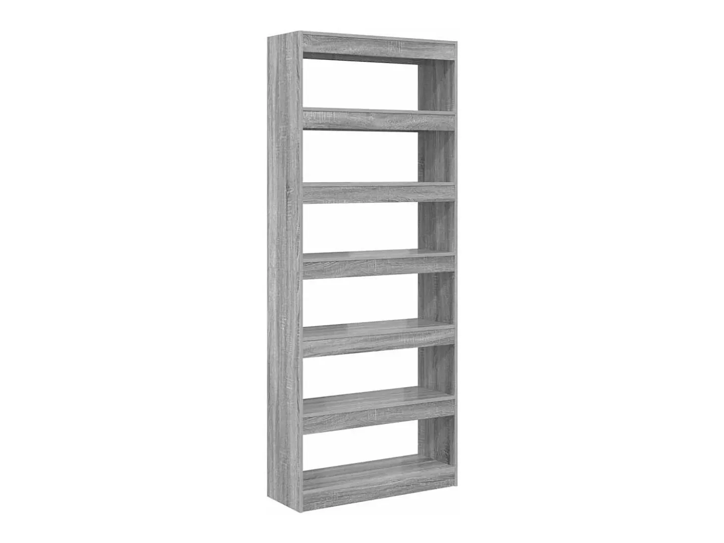 Estantería Gris sonoma 80 x 30 x 198 cm Madera contrachapada