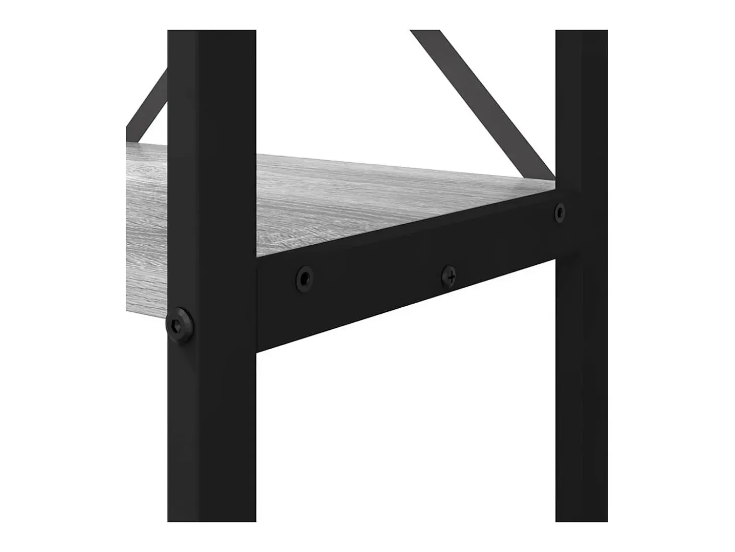 Estantería Gris sonoma 60 x 30 x 188 cm Madera contrachapada