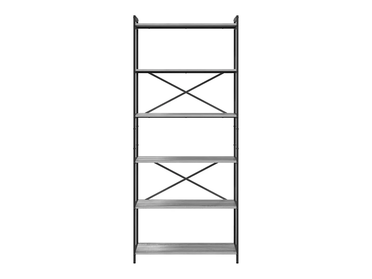Estantería Gris sonoma 80 x 30 x 188 cm Madera contrachapada