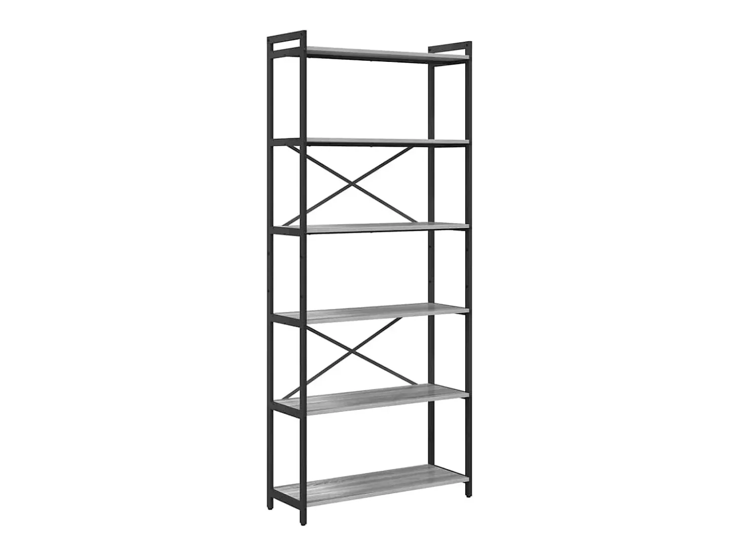 Estantería Gris sonoma 80 x 30 x 188 cm Madera contrachapada