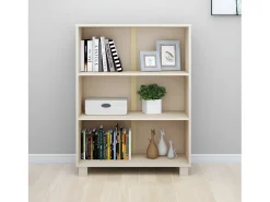 Estantería HAMAR madera pino maciza marrón miel 85x35x112 cm