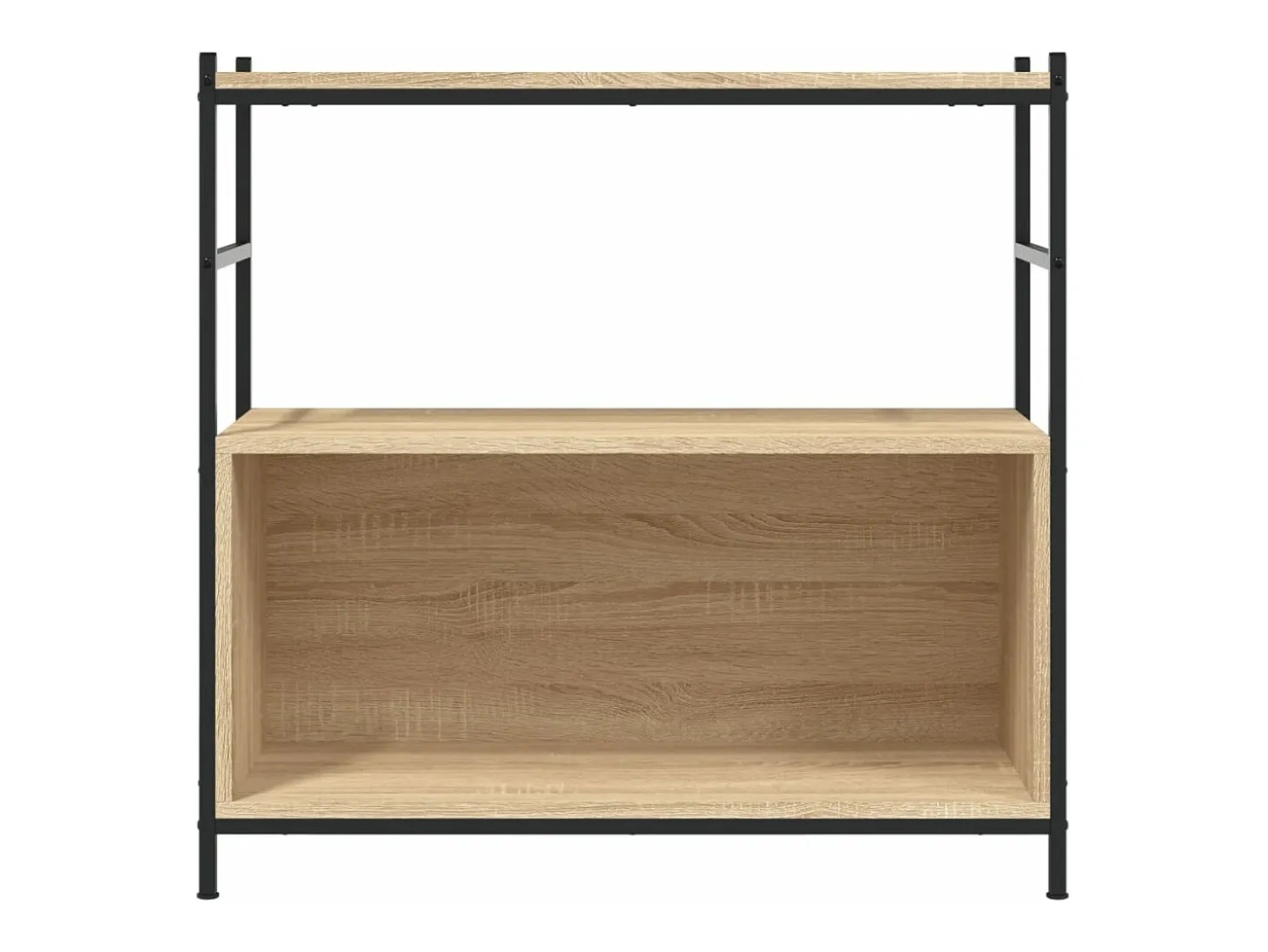 Estantería hierro madera ingeniería roble Sonoma 80x30x78,5 cm