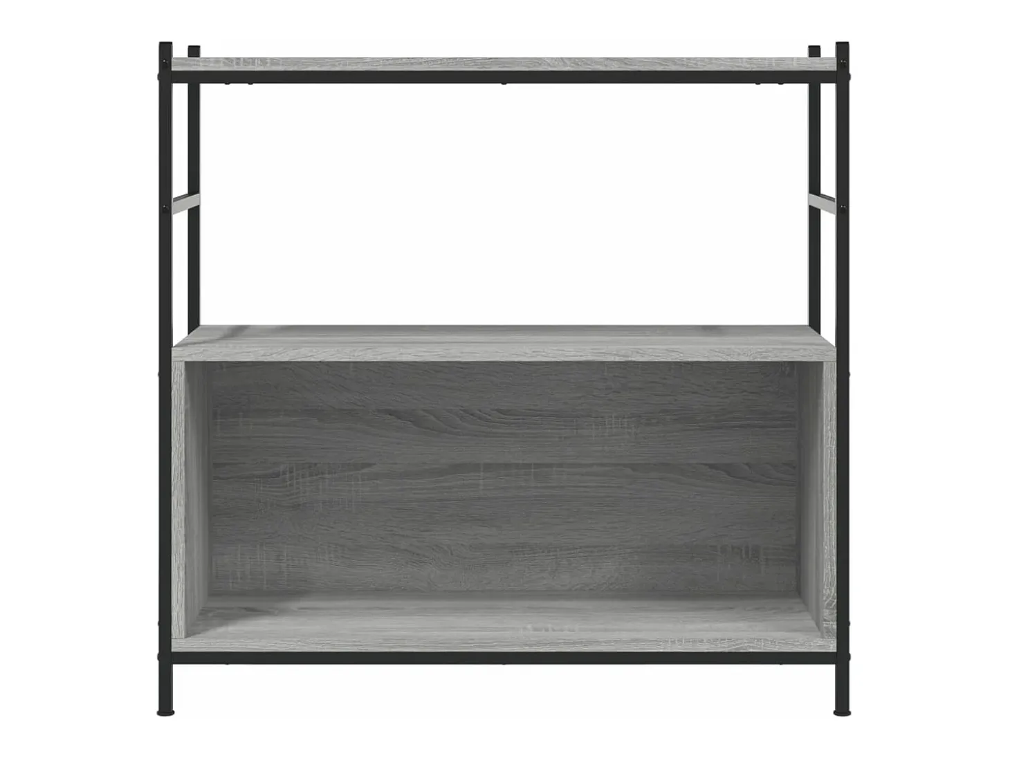 Estantería hierro y madera ingeniería gris Sonoma 80x30x78,5 cm