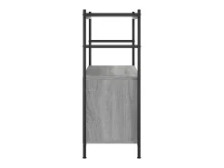 Estantería hierro y madera ingeniería gris Sonoma 80x30x78,5 cm