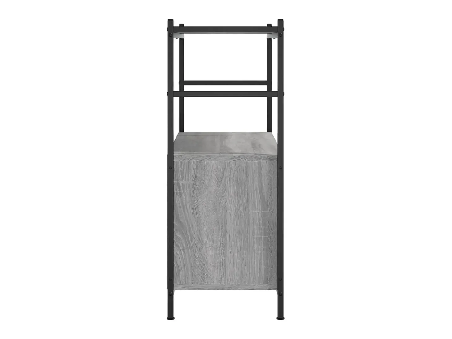 Estantería hierro y madera ingeniería gris Sonoma 80x30x78,5 cm